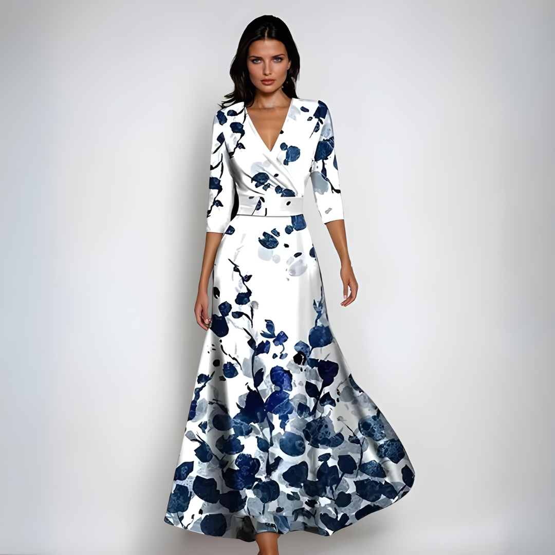 Janoa™ | Elegante Maxijurk met Bloemenprint