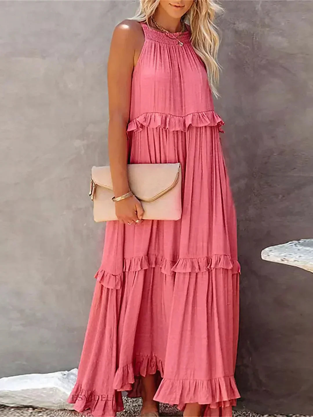 Emilia - Halter Maxi-jurk