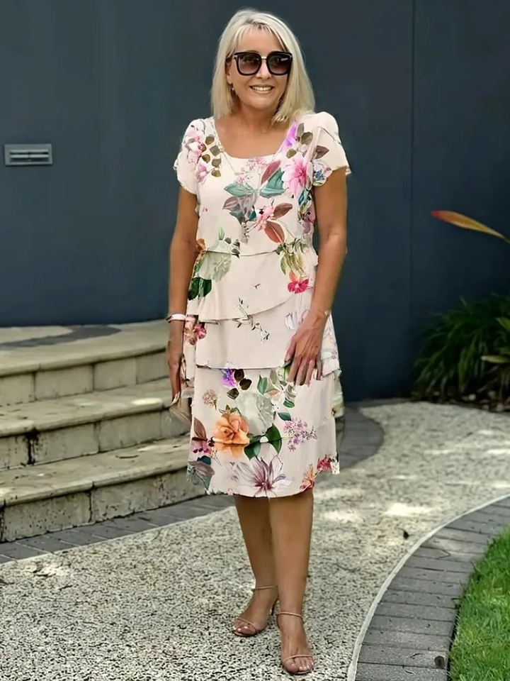 Nivra™ | Maxi Jurk Elegantie met Bloemenprint