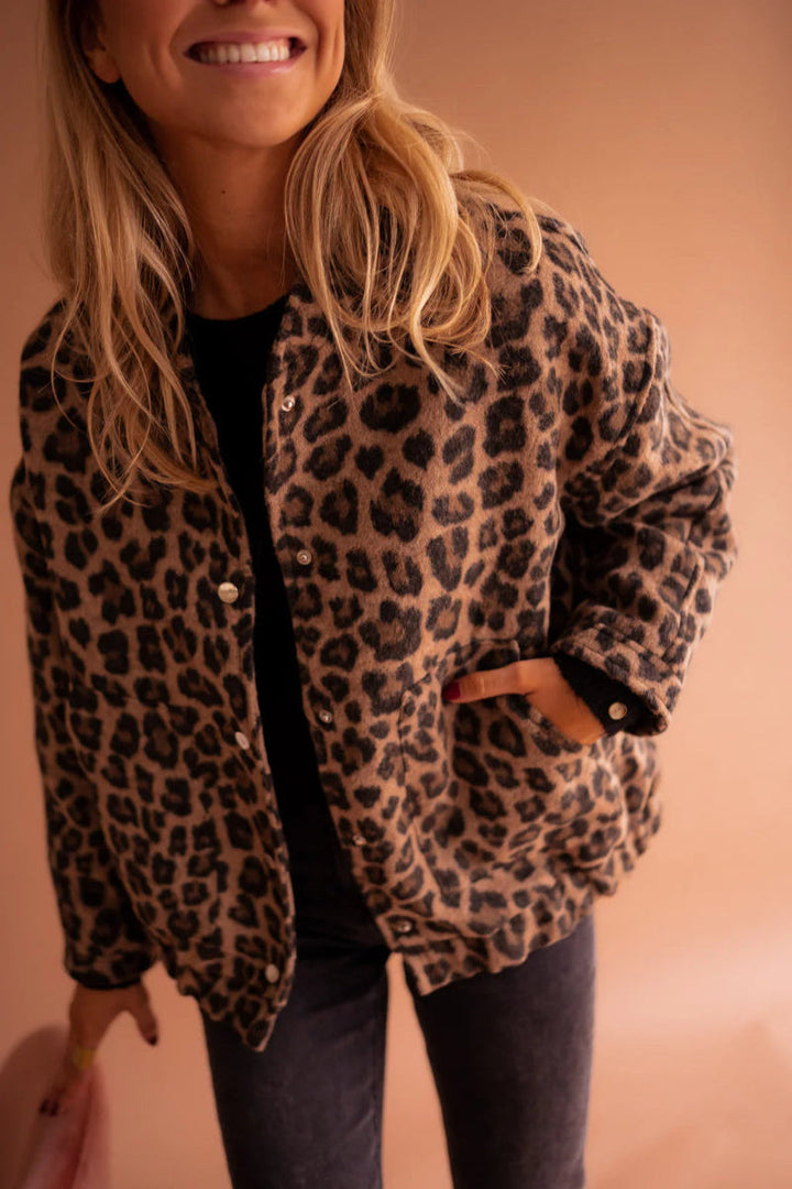 Zeko™ | Elegante leopard bomberjack voor comfort en stijl