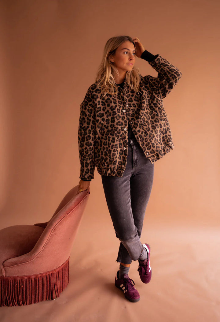 Zeko™ | Elegante leopard bomberjack voor comfort en stijl