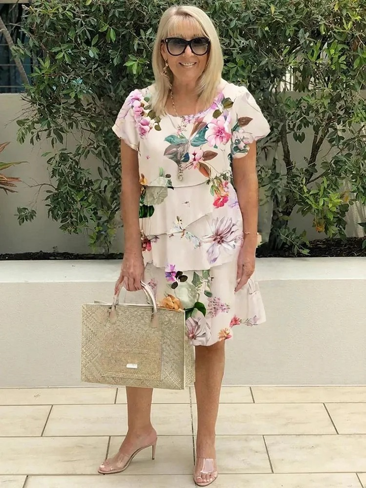 Nivra™ | Maxi Jurk Elegantie met Bloemenprint