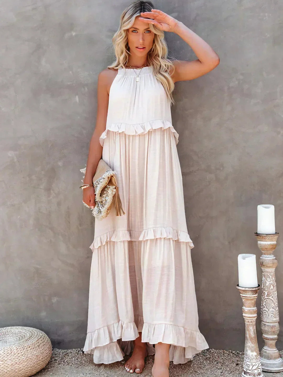 Emilia - Halter Maxi-jurk